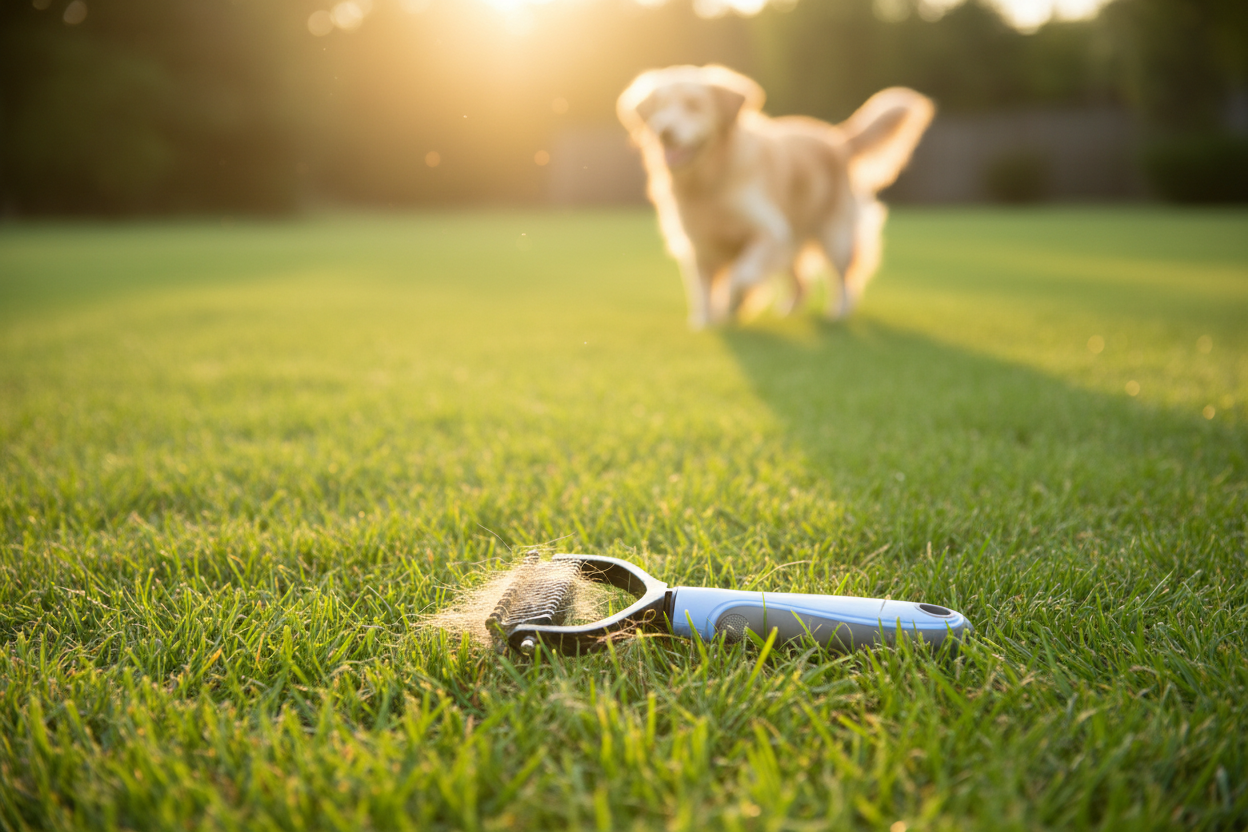 Grooming Glove – Sunny Lawn