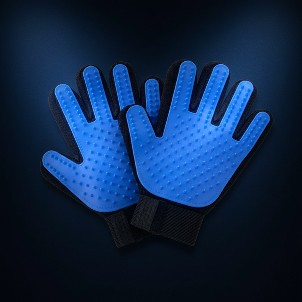 Pet Hair Removal Gloves - Dark Background
